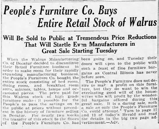 People's Furniture Co.